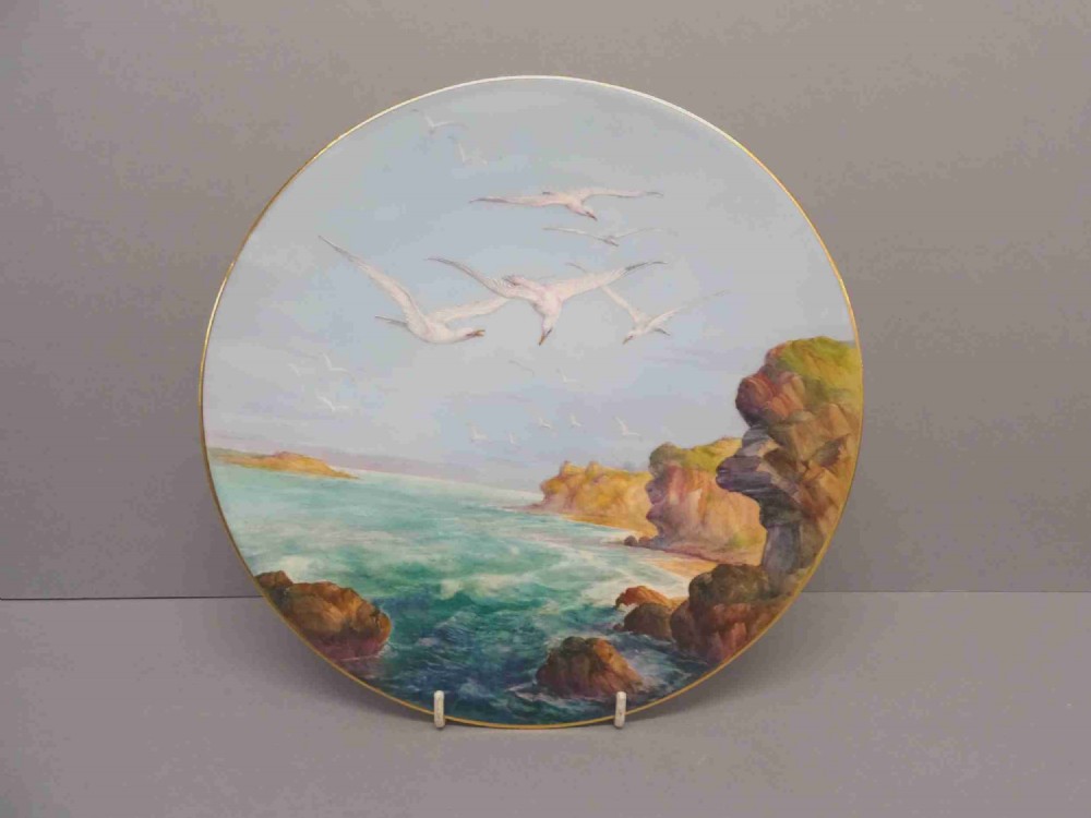 royal worcester seagull plaque by sedgeley